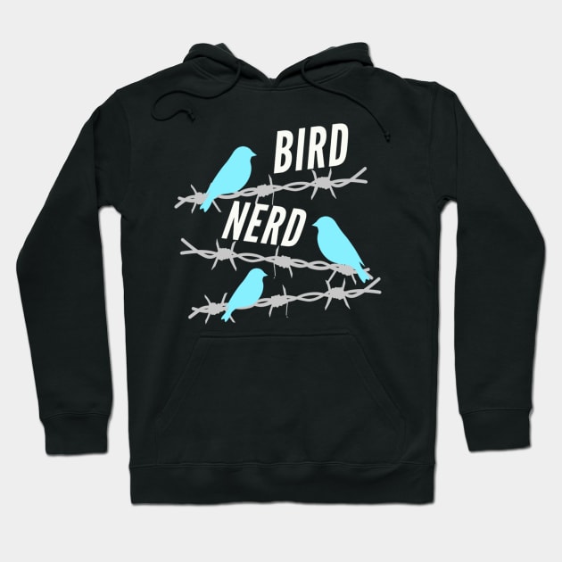 Bird Nerd Birdwatching Bider Gift Hoodie by Foxxy Merch